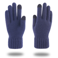 Gants d'hiver pour sports de plein air - Conception tricotée en acrylique à doigts complets pour la chaleur, la sécurité, écologiques et respirants