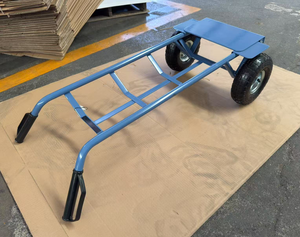 150 किलोग्राम क्षमता के बोरे ट्रक फोल्डिंग ट्रॉली हैंड कार्ट पैकिंग जिसमें ओएम निर्माण से गोदाम के उपयोग के लिए सुरक्षात्मक हैंडल के साथ बॉक्स में - Product Image 4