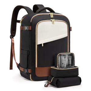 Bolsa esencial de viaje impermeable de 40L con 3 cubos de embalaje, mochila grande para ordenador portátil de viaje para mujeres y hombres - Product Image 2