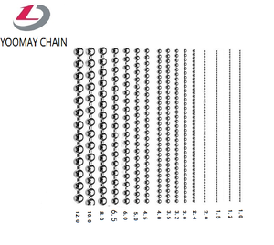 Kích Thước Khác Nhau Thép Không Gỉ Brass Bóng Chuỗi Cho Rèm Trang Sức Rèm Cửa Chuỗi - Product Image 2
