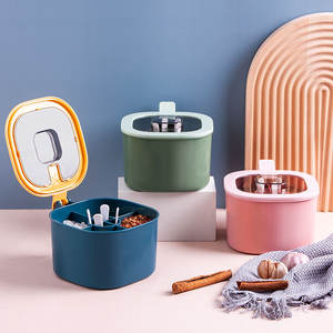 Ensemble de pots à épices créatifs pour la cuisine, avec poignée et couvercle en plastique, pour le stockage des assaisonnements solides - Product Image 3