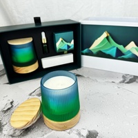 Grand diffuseur lumineux de luxe personnalisé Ensemble cadeau cristaux et bougie parfumée