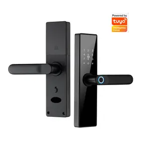 Huarei-cerradura de seguridad para el hogar, sistema de cierre inteligente Digital con huella Digital, WIFI, aplicación BLE