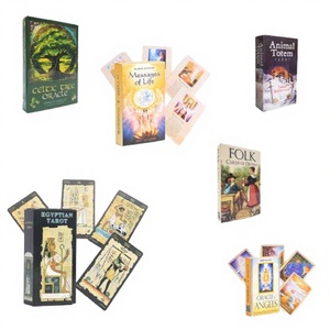 Impression de logo personnalisé CMYK 4 couleurs, impression offset recto-verso, jeu de cartes Oracle Tarot 78 cartes, taille personnalisée, papier en gros pour cadeaux - Product Image 4