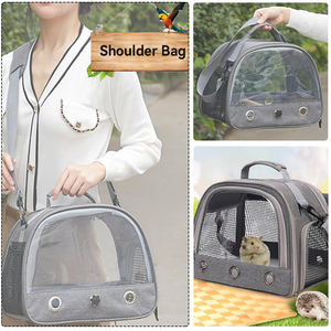 Sac de transport pour animaux de compagnie en maille respirante pour extérieur, cage de voyage pour oiseaux, accessoires pour perroquets, petit sac de transport pour animaux de compagnie, sac de voyage pour oiseaux - Product Image 6
