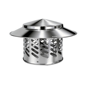 Stainless Steel Roof Vent Cover 75/80mm Umbrella Shape For Rooftop Chimney Exhaust Ventilation - Product Image 1
