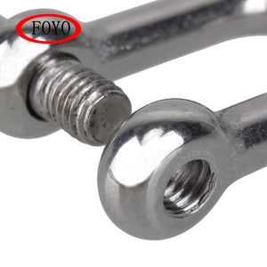FOYO Marque <span class=keywords><strong>Vente</strong></span> Chaude en Gros Manille en Acier Inoxydable Forgé Robuste avec Goupille Captive pour Bateau, Yacht et Kayak - Product Image 4