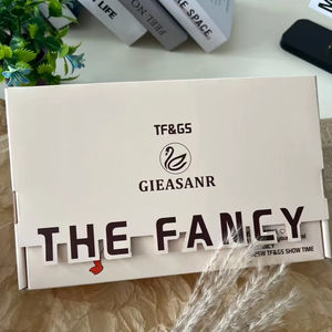 ショッピングのために両側に開くことができるピンクのメーリングボックスロゴ付きカスタムメイドの中空クラフト包装ボックス - Product Image 2