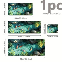 Koi Fish Belle Artistique Élégant Élégant PC Gaming Tapis De Souris Gamer Tapis Teclado Pad Tapis Ordinateur Portable Bureau Tapis 900X400