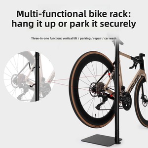 Support de stationnement pour vélo TOSUOD en aluminium durable, installation facile, support de rangement surélevé pour <span class=keywords><strong>VTT</strong></span> et vélos de route - Product Image 5