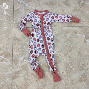 Kustom pakaian bayi bambu kustom ritsleting bayi disesuaikan pakaian anak-anak bambu Zippy piyama bambu bayi - Product Image 2
