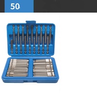 Ensemble de 36/50 embouts magnétiques pour tournevis électrique en acier au chrome-vanadium entièrement automatique, avec boîte incluse