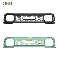 Accessoires Grille de pare-chocs avant ABS pour Toyota Hilux CHAMP TAMARAW 24-26 Style GR Sport Grille avant noire avec feux LED