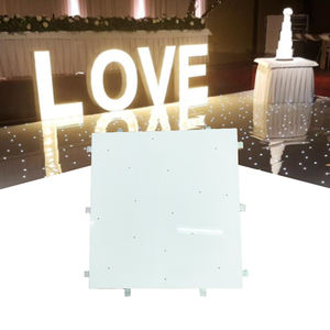 أرضية رقص لاسلكية خارجية عالية اللمعان مضاءة بتقنية LED مع تأثير النجوم المتلألئة باللون الأبيض لحفلات الزفاف والحفلات - Product Image 2