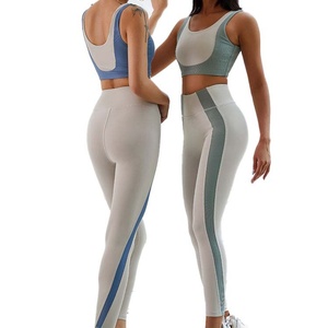 Conjunto de Ropa Deportiva de Yoga de Nuevo Diseño al por Mayor, Sujetador Deportivo y Leggings para Correr, Ropa Deportiva para Gimnasio, Chándales, Conjunto de Yoga para Mujer - Product Image 2