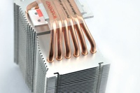 Refroidisseur de processeur à air avec 6 caloducs et ventilateur PWM de 140 mm compatible AMD FM1/AM3/AM2