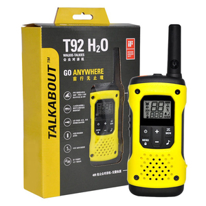 Walkie Talkie T92 H2o UHF <span class=keywords><strong>Tlkr</strong></span> Altavoz portátil bidireccional con licencia original 10km Talk Ran para hoteles Paquete dual con baterías - Product Image 6