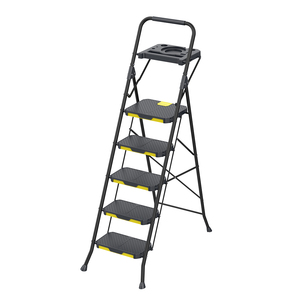 <span class=keywords><strong>Escalera</strong></span> <span class=keywords><strong>de</strong></span> Acero <span class=keywords><strong>de</strong></span> Tubo Redondo <span class=keywords><strong>de</strong></span> Alta Resistencia para el Mercado Estadounidense, Diseño Nuevo, 800 LB, Extra Ancha, con Peldaños <span class=keywords><strong>de</strong></span> Plástico Duradero - Product Image 6