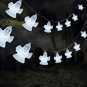 Pin hoạt động 10 LED Halloween đèn ma chuỗi cho trang phục bên trang trí - Product Image 3