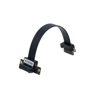 Cable de Extensión PCIE <span class=keywords><strong>4.0</strong></span> <span class=keywords><strong>3.0</strong></span>, Cable Extensor <span class=keywords><strong>PCI</strong></span>-e <span class=keywords><strong>4.0</strong></span> de 36 Pines y 20 cm, Cable de Extensión de 90 Grados 5U <span class=keywords><strong>PCI</strong></span> Express Macho a Hembra - Product Image 5