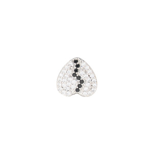 Bijou de mode en alliage de cuivre et zircon en forme de cœur pour prothèse dentaire, accessoire de piercing unisexe pour fête - Product Image 3