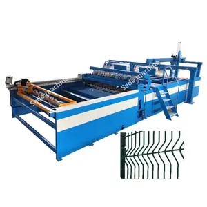 3-6mm Automatic Steel Panel Welding Fence Wire Mesh Machine For Making 3d Fence Welded Mesh