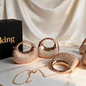 Yeni Minyatür Kompakt Zarif Akrilik Çanta Moda Niş Parlak Kızın Kişiselleştirilmiş Tek Omuz Zincirli Saklama Çantası - Product Image 4