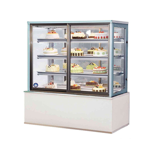 Réfrigérateur de boulangerie commercial, vitrine à gâteaux, comptoir de présentation de desserts, réfrigérateur pour fournitures de boulangerie avec éclairage LED - Product Image 1