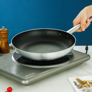 Stainless Steel Frying Pan Set Nonstick Round For Gas And Induction Cooker Multi Layered Bottom For Steak And Eggs - Product Image 4