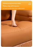 Fauteuil inclinable électrique traditionnel à bascule avec repose-pieds réglable, rembourré, structure en acier inoxydable, revêtement en cuir pour chambre à coucher