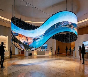 Pantalla LED Flexible Irregular para Visualizaciones Únicas, P2.0 P5 P6, Soluciones Creativas para Exhibiciones, Módulos de Video Wall LED - Product Image 1