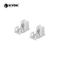 KYOK Vente en gros Rail à trois rideaux double 3 en 1 flexible en aluminium avec accessoires