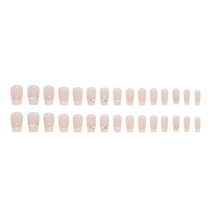 <span class=keywords><strong>Uñas</strong></span> Postizas <span class=keywords><strong>en</strong></span> Caja, Estilo Ballet Corto, <span class=keywords><strong>Blanco</strong></span> Perla Crema, Francesas, Lindas, Estilo Ins, <span class=keywords><strong>Uñas</strong></span> de Moda - Product Image 5
