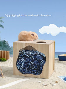 Vente en gros de déchets de papier respectueux de l'environnement avec des couleurs colorées et une literie absorbante pour hamster - Product Image 4