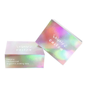 กล่องของขวัญวิกผมกระดาษแบบย่อยสลายได้กล่องบรรจุภัณฑ์เครื่องสำอางรีไซเคิลได้ - Product Image 4