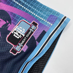 OEM ODM Custom Sublimation Sports <b>Shorts</b> Fashion Street Embroidery Logo Mesh Basketball <b>Shorts</b> - Product Image 4