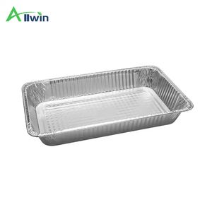 21" X 13" Extra Heavy Duty Full Size Aluminum <strong>Pan</strong> Large Size Chafing Trays Disposable Roasting &amp; Baking Container <strong>with</strong> <strong>Lid</strong> - Product Image 3
