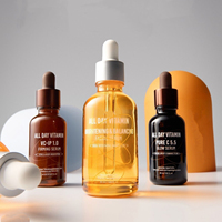 Personalisierbare Haarpflege- und Hautpflege-Ätherische-Öl-Pipettenflasche aus Glas 30ml/50ml/100ml Matt Silber Hautpflege-Serum
