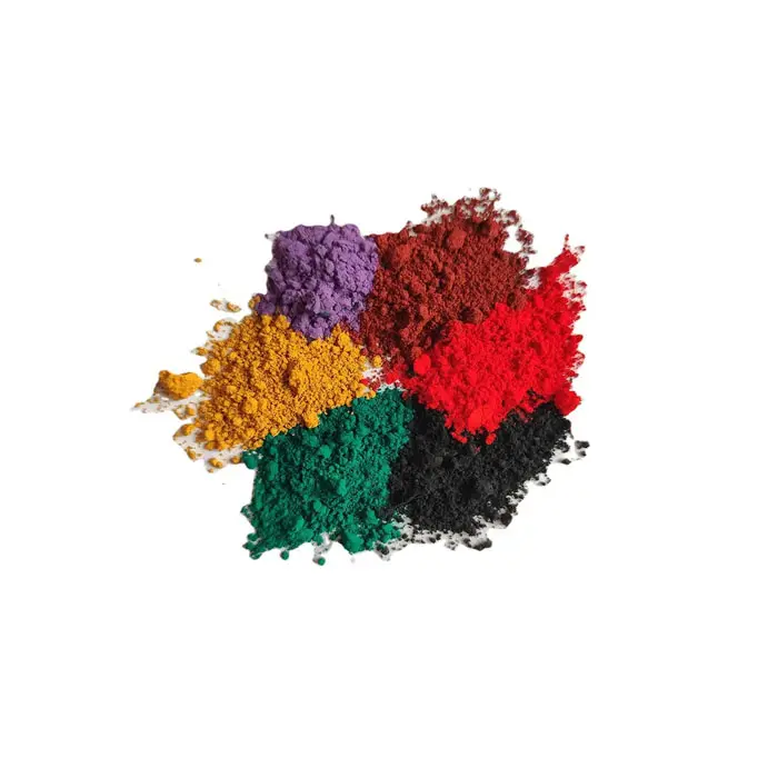 Fabriek Hele Levering Verf Pigment Rood/Bruin/Zwart/Geel Ijzeroxide Voor Coating