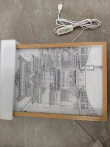 Lámpara LED con Marco de Fotos de Anime de Genshin Impact, Demon Slayer y DBZ Son Goku para Decoración <span class=keywords><strong>del</strong></span> Hogar y Sala de Juegos - Product Image 5