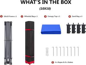 ABCCANOPY <span class=keywords><strong>BARNUM</strong></span> PLIANT 3X3 tente pliable 3x3 profi faltzelt Tente de pavillon pliante Motorsport 3x3m Stand Tube Imperméable Paddock - Product Image 2
