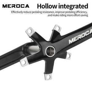 MEROCA 折叠自行车空心曲柄组 CNC 正负链轮左右曲柄臂全套 - Product Image 3