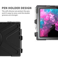 Porte-documents Portable antichoc étui pour ordinateur portable Pirate Master Silicone coque arrière complète pour Microsoft Surface Pro 4 5 6 7