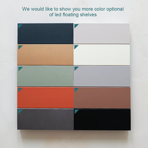 Baño precio competitivo esquina moderna Pantalla de <span class=keywords><strong>madera</strong></span> Led luz aluminio flotante libro vino estantes soportes <span class=keywords><strong>para</strong></span> decoración de pared de Tv - Product Image 6