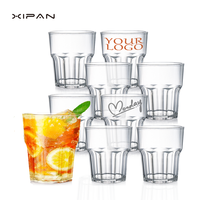 Chope à bière classique en verre transparent 320 ml grande capacité, pour bière de blé, accessoires de bar, marque XiPan, option logo personnalisé