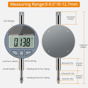 Medidor <span class=keywords><strong>Digital</strong></span> de Diâmetro de Cilindro Métrico de 50-160mm com Leitura de 0.001 em Material de Aço - Product Image 3