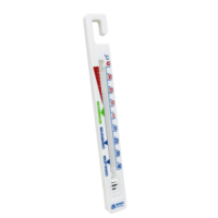 Wholesale Customized Wall Hanging Plastic Refrigerator Thermometer High Accuracy Indoor Hook Type for Cold Storage Freezer OEM