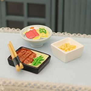KI huiyuan <span class=keywords><strong>Casa</strong></span> <span class=keywords><strong>de</strong></span> Muñecas Mini Sushi Comida Japonesa Juguete en Miniatura Plato Decorativo DIY Accesorios <span class=keywords><strong>de</strong></span> Escena para Mesa - Product Image 2
