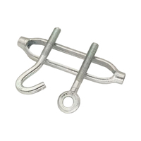 Tendeurs à corps ouvert robustes en acier galvanisé pour câbles métalliques OC CC OO, quincaillerie de rigging, fixations, boulons à œil et crochets