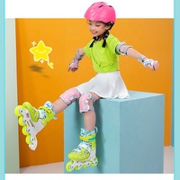 Chaussures de patinage à roulettes réglables pour enfants avec roulements ABEC-7 et roues lumineuses clignotantes pour garçons, filles, tout-petits et patineurs débutants